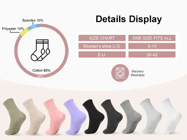 Ivyhouse sock size and care detail graphic